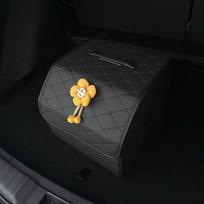 Didelės talpos automobilio bagažinės organizatoriaus dėžė Namų daugiafunkcis laikymo maišelis Sulankstoma odinė daiktų laikymo tvarkymo avarinio laikymo dėžės A2
