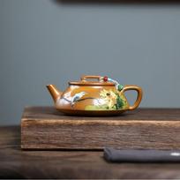 200ml Luxury Yixing Purple Clay Teapots Handmade Lotus Pot Raw Ore Wood-fired Porcelain Mud Kettle With Strainer Zisha Tea Set