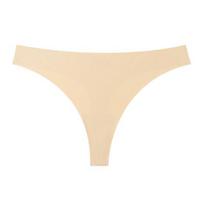 Besiūlės moteriškos kelnaitės-stringai, žemas juosmuo, nepastebimos, moteriški sportiniai apatiniai, seksualūs, tamprios, minkštos, kvėpuojančios kelnaitės XL smėlis