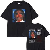 Rapper Steve Lacy Gemini Rights Album Cover Double Sided Print T-shirt Male Hip Hop Oversized Tshirt Men's Fashion Vintage Te... S įvairiaspalvis