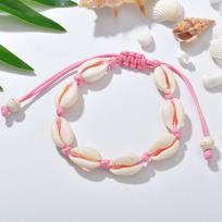 Bohemiški natūralių jūrų kriauklių apyrankės moterims, vyrams vasaros smėlio paplūdimiui, rankų darbo virvelės grandinėlės, bangle, pasidaryk pats papuošalai gray