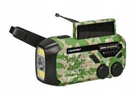 Avarinis radijas Blaupunkt ER10GC AM/FM, LED žibintuvėlis, saulės baterija, išorinė baterija