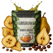 Herbata Zielona Gruszkowa 50 G Z Suszoną Gruszką I Guaraną Pobudzająca
