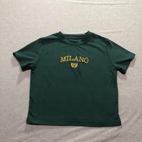 Milano T Shirt Women's Small Stretch Beach Minimalist Coastal Forest Green Tee XXXL