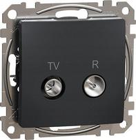 Schneider Electric Sedna Design TV/R galinis lizdas, antracitas, 4 dB