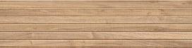 Mexen Mulberry Wood Honey glazūruotas akmens masės rekt. G1, sieninė plytelė medžio imitacija 120 x 30 cm, matinė