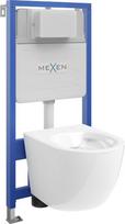 Mexen Lena potinkinis WC rinkinys Fenix Slim su WC indu, blizgus baltas - 6103322XX00, 48x36x35,5 cm