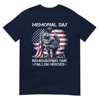 Memorial Day Remembering Our Fallen Heroes Patriotic Us Flag TShirt S