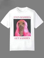 Even Bad Guys Get Sadies Fun TShirts White Elephant Dog Ethical And Moral Boy Unisextal Health Anxiety TShirts S