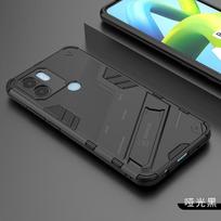 Smūgiams atsparus dėklas Xiaomi Redmi Note 12 Pro + A1 A2 Plus 12C 12S 4G 5G telefonui, galinis šarvuotas buferis-laikiklis, galinis šarvuotas dėklas Redmi A1 juoda