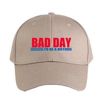 Bad Day to be a Hot Dog Cap Summer Woman Man Baseball Cap Adjustable with Curved Brim Duckbill Cap Protection Sun Hats Adjustable