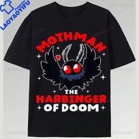 Mothunisex The Harbinger Of Doom Cryptid Cryptozoology Tshirt Funny Casual Harajuku Stay Weird Personality Unisexs Clothes S