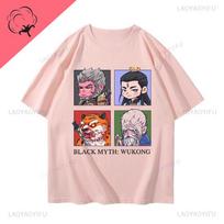 Black Myth Wukong Tshirt Gamer Cotton Crewneck Unique Harajuku Hot Sale Fashion Funny Short Sleeve Printed Goth Y2k Clothes S