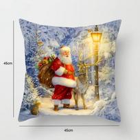 Christmas Santa Claus Pattern Pillow Cushion Cover Car Home Sofa Decoration Pillowcase 40x40cm