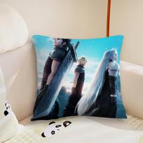 Game F-Final F-Fantasy VII Rebirth Pillow Case Living Room Sofa Cushion Cover Suitable For Home Bedroom Room Decoration 30x30cm