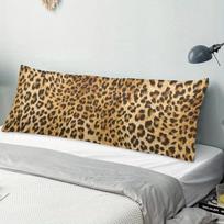 Leopard Print Body Pillow Wild Animal Tiger Skin Texure Wildlife Soft Cushion Long Pillowcase Zipper Decorative Polyester Fabric 35x45cm