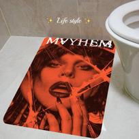 Singer L-Lady Gaga Mayhem Room Mats Anti-slip Absorb Water Long Strip Cushion Bedroon Mat Household Carpets 40cm x 60cm