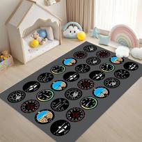 Retro Game Console Carpet Pixel Art Controller Mat Stylish Area Rug for Living Room Bedroom Home Decoration Rugs for Bedroom 40cm x 60cm