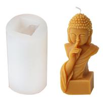 Silicone Ornament Moulds Silicone Crafting Molds Buddhas Shape Soap Making Molds Clay Mould Hand-Making Candle Accessory