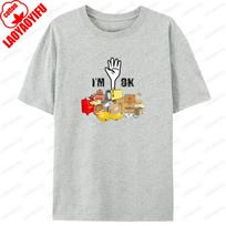 Postal Worker Im Ok Mailbox Graphic T Shirts Funny Postunisex Worker Gift Unisex Unisex Cotton Print Casual Simple Tshirt Tops Gift S