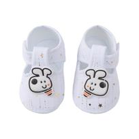 Anti-slip First Walker Shoes Cartoon Animals Baby Shoes Cute Baby Booties  Baby Boy Girl White-S