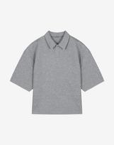 Neoprene Rubber Polo Shirt [Melange Gray] Xl