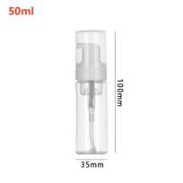1pc New Plastic Hand Sanitizer Clear Foaming Bottle Pump Container Soap Dispenser Liquid 50ml