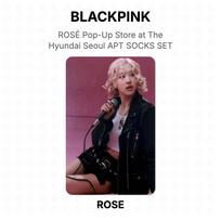 BLACKPINK ROSE ROSÉ Pop-Up Store at The Hyundai Seoul APT SOCKS SET Official Photocard ROSE