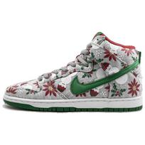 Nike SB Dunk High Concepts Ugly Christmas Sweater Grey 635525-036 43 pilka spalva/raudona