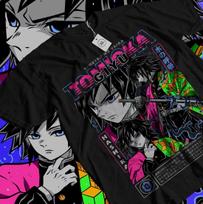 Giyu Tomioka Tshirt Demon Slayer Kimetsu No Yaiba Anime Shirt Size All Size S