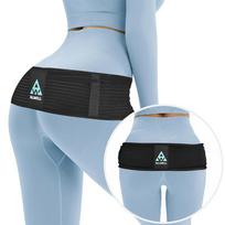 Stock Neoprene Toweling Fabric SI Joint Hip Belt Adjustable Low Back Waist Brace Support Pelvic Belt Postpartum Recovery Universal size juoda