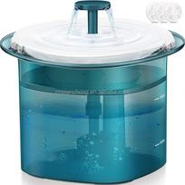 Custom Electric Smart Pet Drink Fountain Cat Water Feeder Automatic Water Dispenser for Dogs Eco-Friendly Plastic Charge-Powered mėlyna