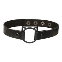 DIEZI Cosplay Juodo PU Odos Grandinėlės Karoliai Moterims Vintažiniai Harajuku Gotikiniai Choker Kaklo Papuošalai Vyrams