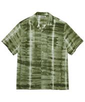 Viva Studio Collar Tie Dye Half Shirt [Green] M