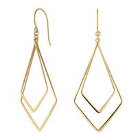 Vendome Aoyama Earrings K10 Yellow Gold Geometric AJVA2296 YG [Official]
