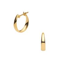 K18YG Gold Hoop Earrings AGVA1594 YG [Vendome Aoyama]