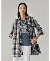 Vivi Olivia Light Long Check Shirt_Vvcnlxm3286 Pink(12)/090