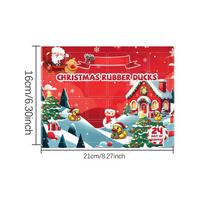 2025 Duck Advent Christmas Calendar 24 Days Advent Bath Toys Countdown Home Decor Holiday Rubber Ducks Ornaments  Xmas Gift