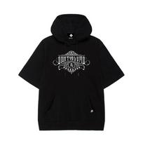 Eight Volume Ev Emblem Unison Oversized Short Sleeve Hoodie (Black) Black/One Size