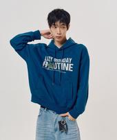 Lmr Full Lettering Star Point Hoodie Blue Blue/Free