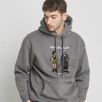 One Hundred Percent Ohp X Moai Assassin And Girl No. 2 Fleece-Lined Hoodie Dark Gray/M
