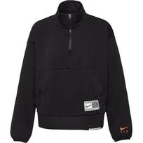 Nike Dri-Fit Swoosh Fly Digital Print Half-Zip Sweatshirt Women Tops Black DX0562-010 XL