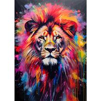 Watercolor Animals Canvas Paintings Rhino Cat Owl Panda Lion Tiger Wild Animals Grafffiti Art Posters Prints Home Decor Wall Art 21cm×30cm NoFrame