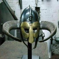 Viduramžių šalmas Lerp Sac Vikingų Fantazija Su Ragais Kariuomenės Vaidmenų Žaidimo Kostiumas Šarvai Dovana