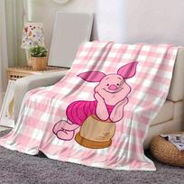 1 vnt. paršelio pledas, mielas animacinis paršelis, dovana draugams, minkštas užklotas lovai, sofai, kelionėms 80cmx120cm white