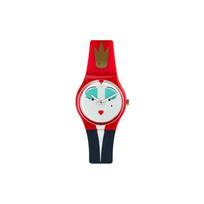 SWATCH Unisex 34mm White Watch GR165 GR165 White red