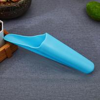 1PC Durable Plastic Garden Shovel, Sturdy Soil Shovel with Curved Handle for Easy Planting and Excavation mėlyna