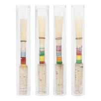 4Pcs Soft Oboe Reed with Plastic Storage Box Soft Mouthpiece Natural Reed Music Instrument Replacement Part Enduring 1
