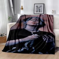 3D „Hit Me Hard and Soft“ Billie Eilish dainininkės minkštas flanelinis pledas lovai, miegamajam, sofai, iškylai, metamas pledas užkloti, dovana vaikams 75x90cm