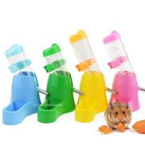 Hamster Drinker Water Bottle with Holder for Small Animal Pet Plastic Drinking Bottles Water Bottles Drinking Head Pipe Fountain without water barrel mėlyna